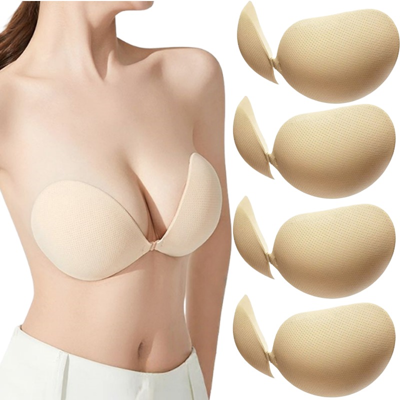 Backless Bra Sticky - Biustonosz samoprzylepny push-up, pogrubione, niewidoczne silikonowe