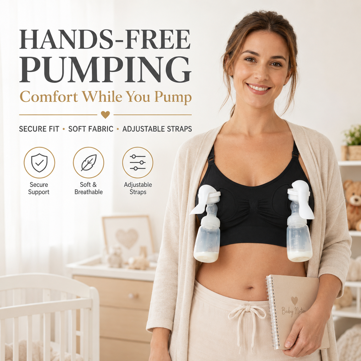 Nursing Bra Clip - Biustonosz do laktacji bez użycia rąk,