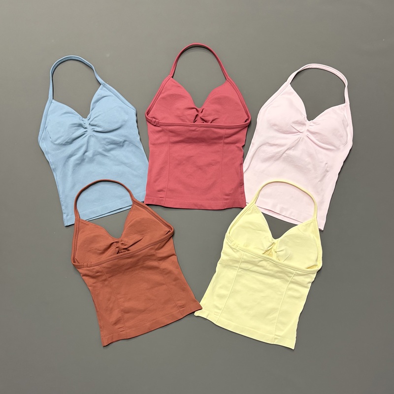 Sports Bra Racerback - Damska sportowa koszulka na ramiączkach, bezszwowa,