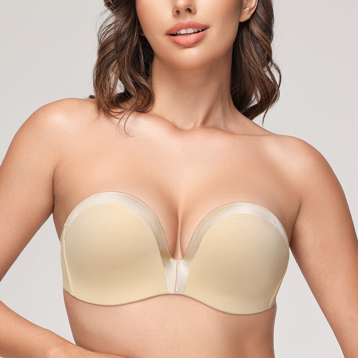 Convertible Bra Multiway - Wingslove Damski Biustonosz Bez Ramiączek Push