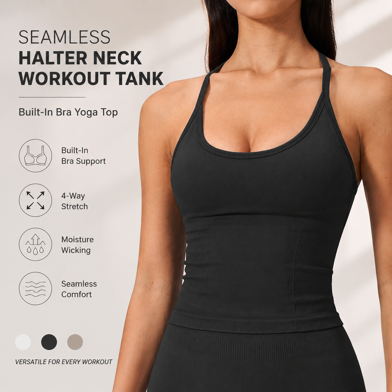 T Shirt Bra Seamless - Luksusowy top do jogi 2 w