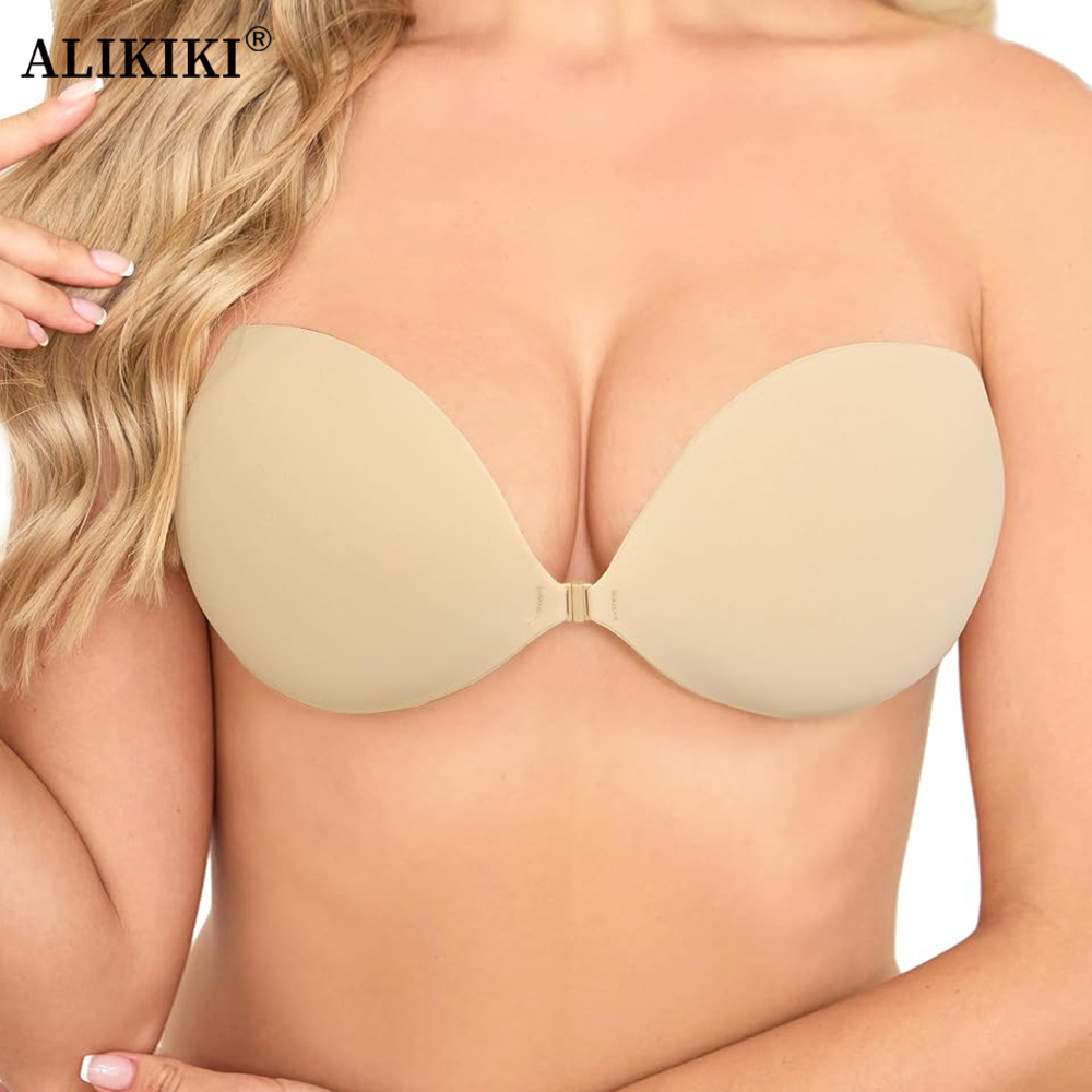 Backless Bra Sticky - Biustonosz samoprzylepny push-up dla kobiet, niewidoczny,