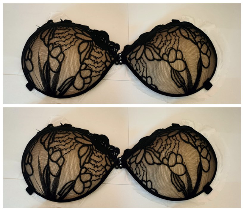 Backless Bra Sticky - Damskie seksowne koronkowe haftowane silikonowe biustonosze