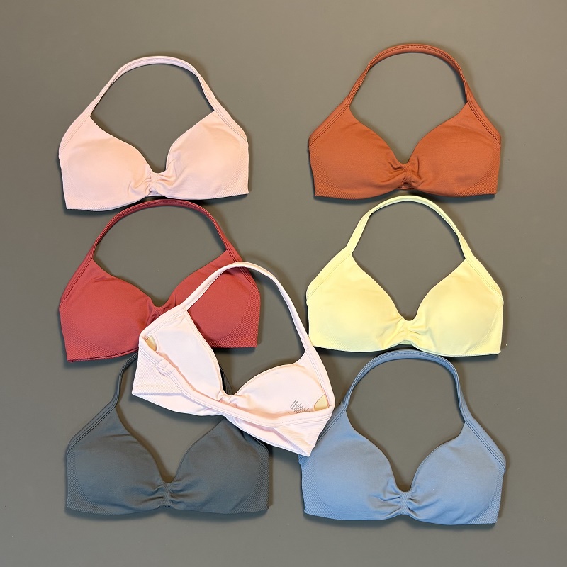 Sports Bra Racerback - Biustonosz sportowy HISTELLO, bezszwowa bielizna do