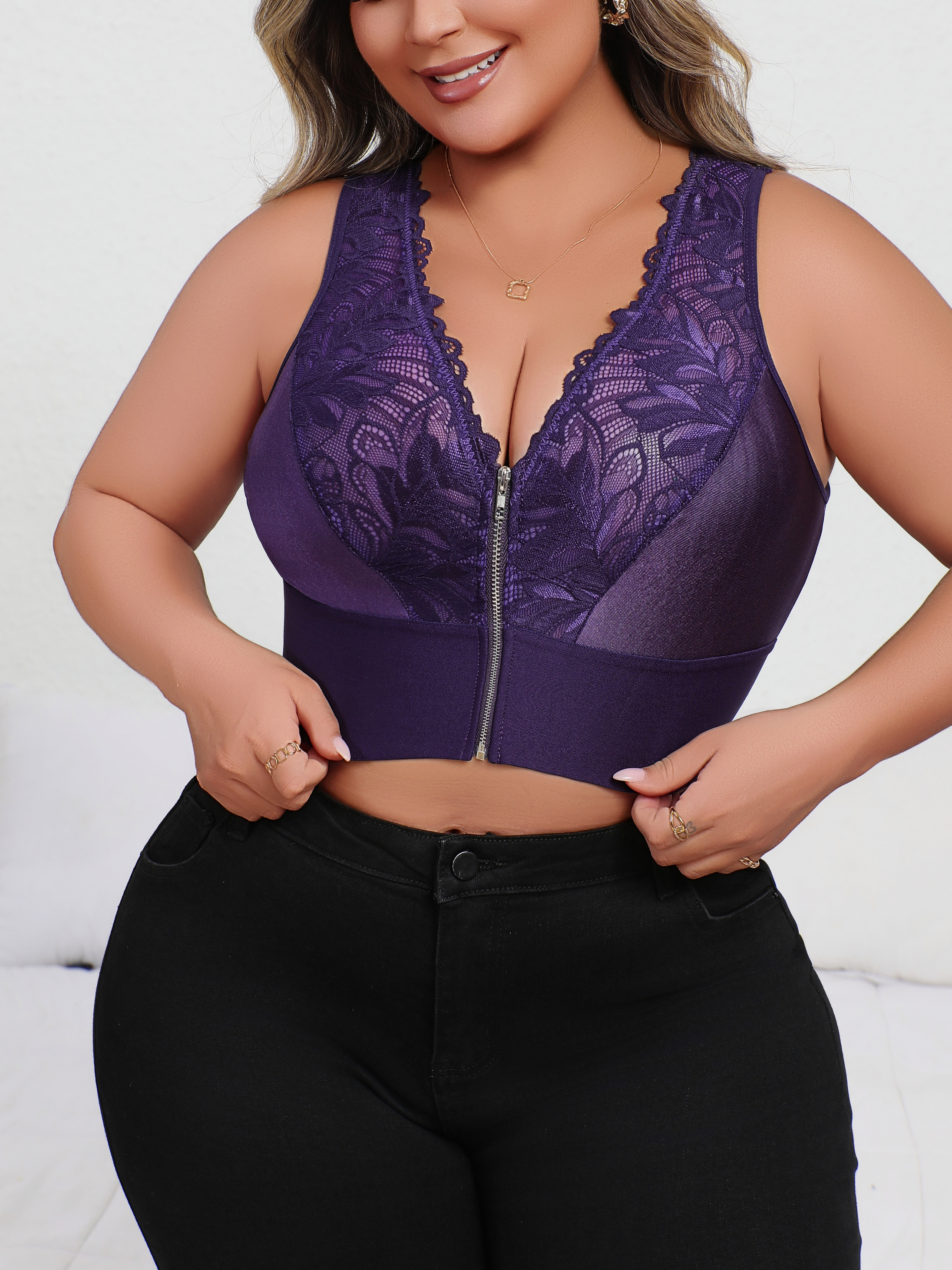 Plunge Bra Push Up - Nowa Kolekcja Bielizny Plus Size, Seksowna