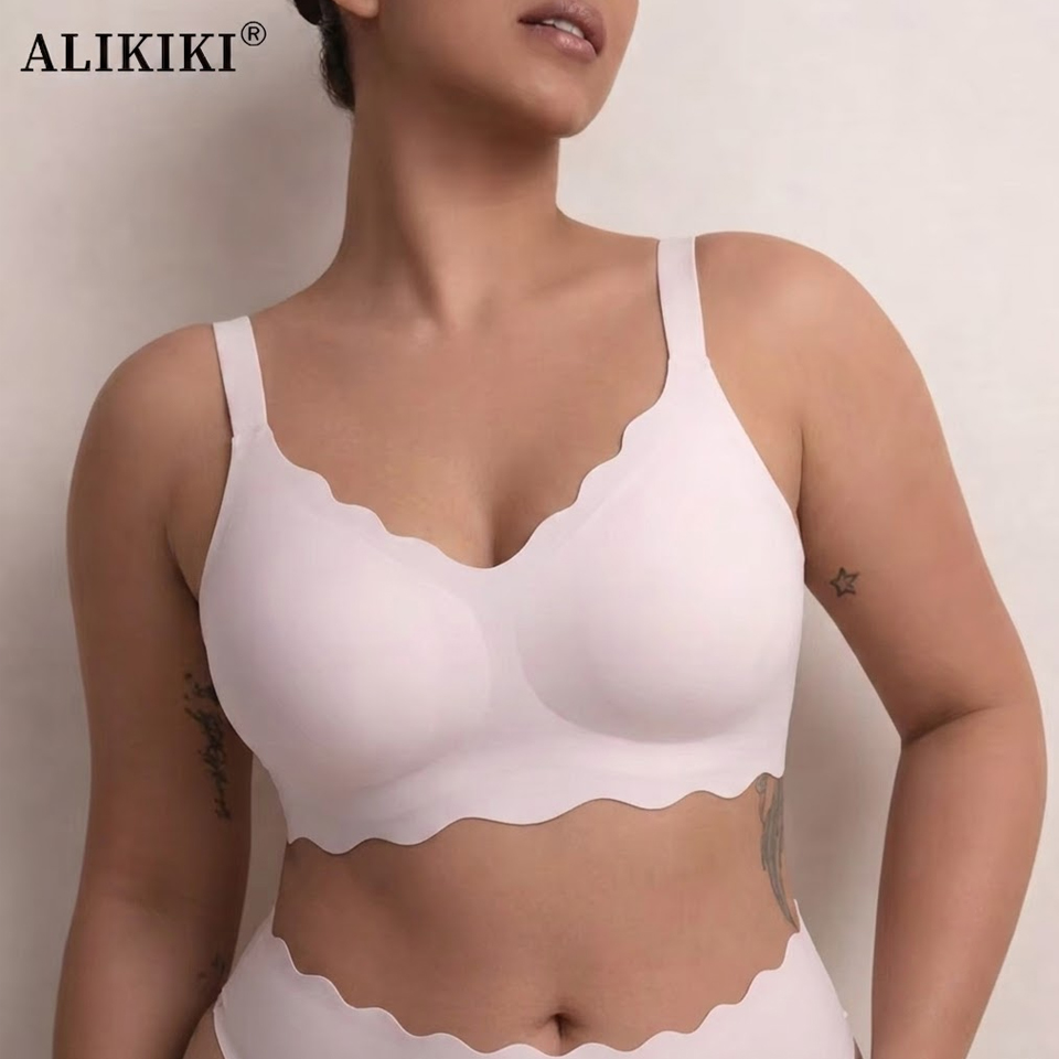 T Shirt Bra Seamless - Bezszwowy, bezprzewodowy biustonosz podtrzymujący, push-up, komfortowy,