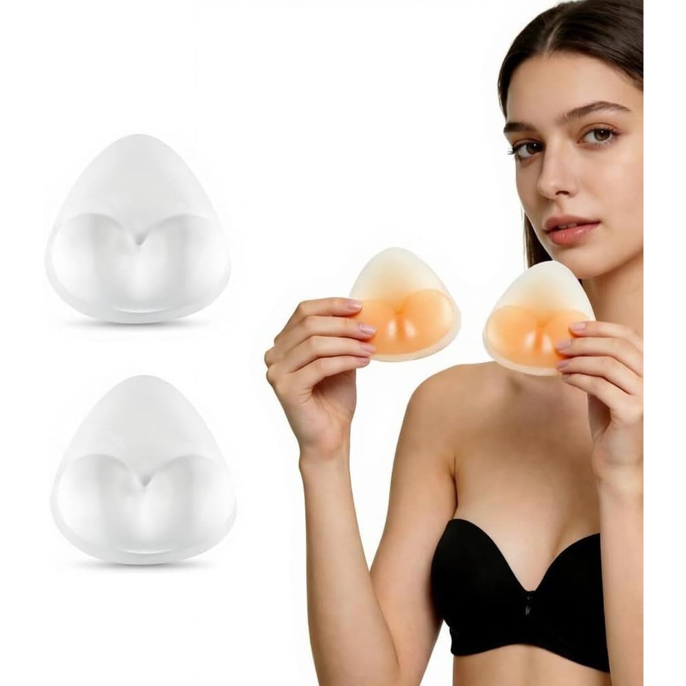 Push Up Bra Silicone - Silikonowe wkładki do biustonosza, trójkątne wkładki