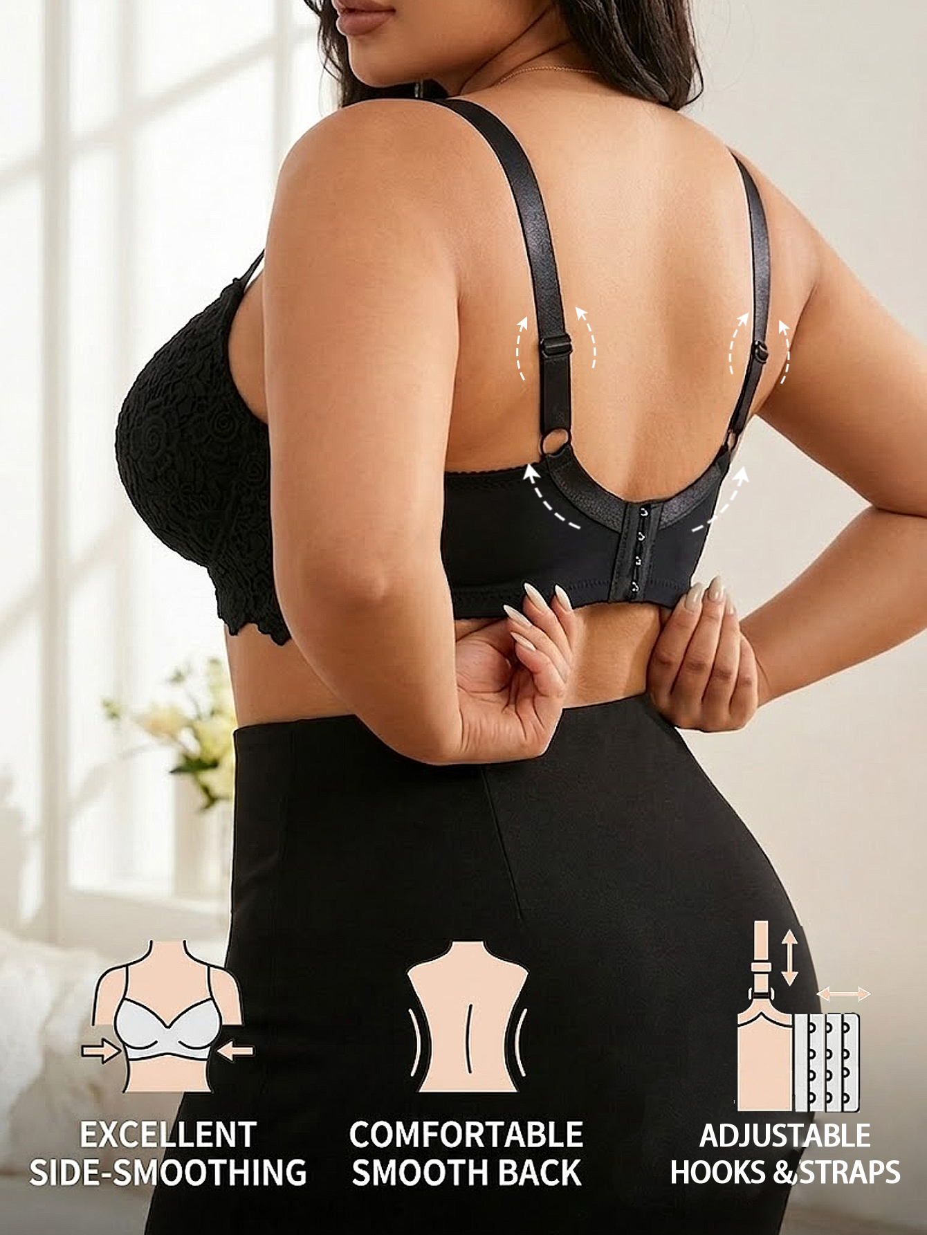Biustonosz damski plus size z  – Underwire Bra Padded recenzja i cena