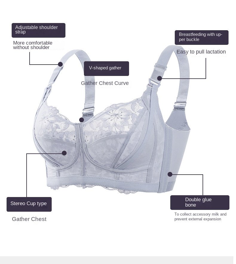 Koronkowy haft biustonosz do k – Nursing Bra Clip recenzja i cena