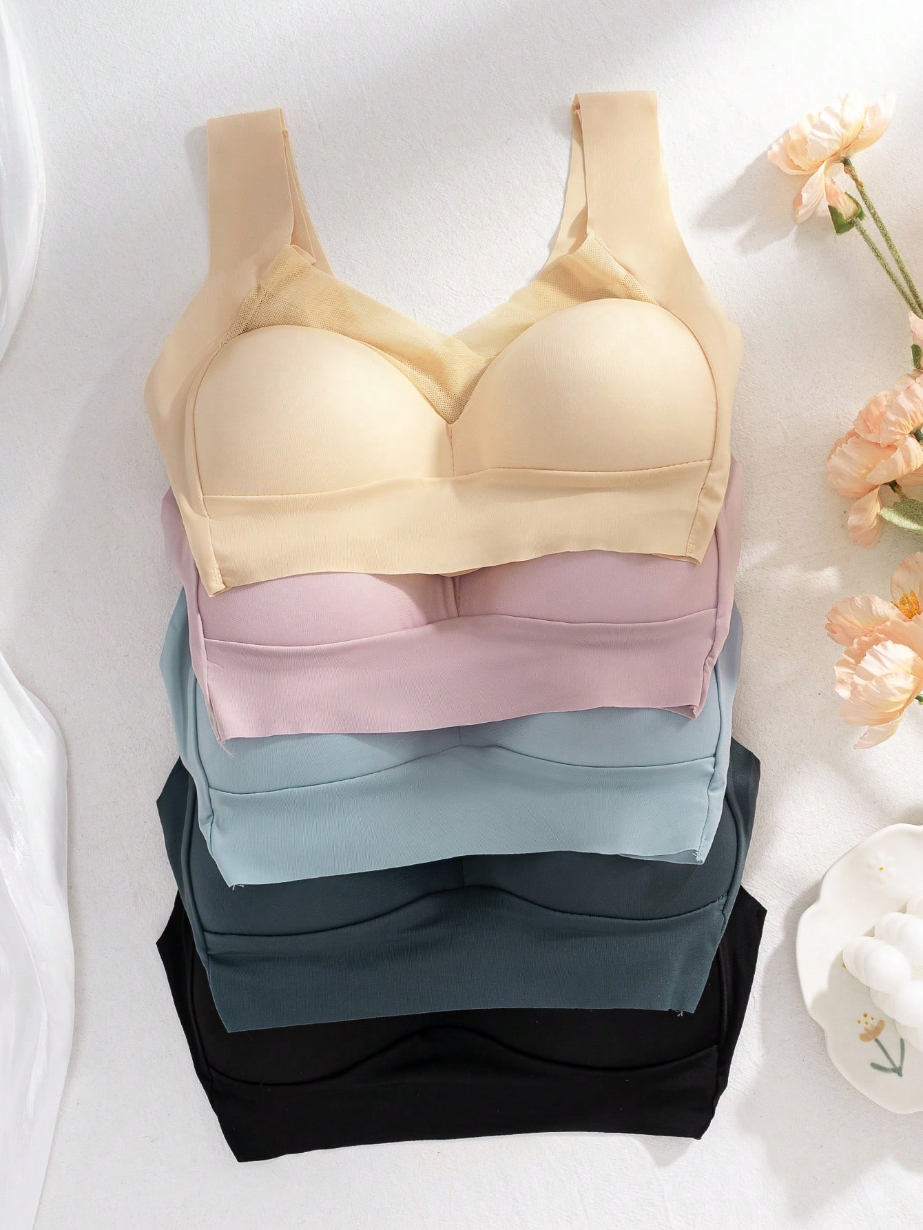 5 szt. Damski Bezszwowy Biusto – Sleep Bra Bralette recenzja i cena