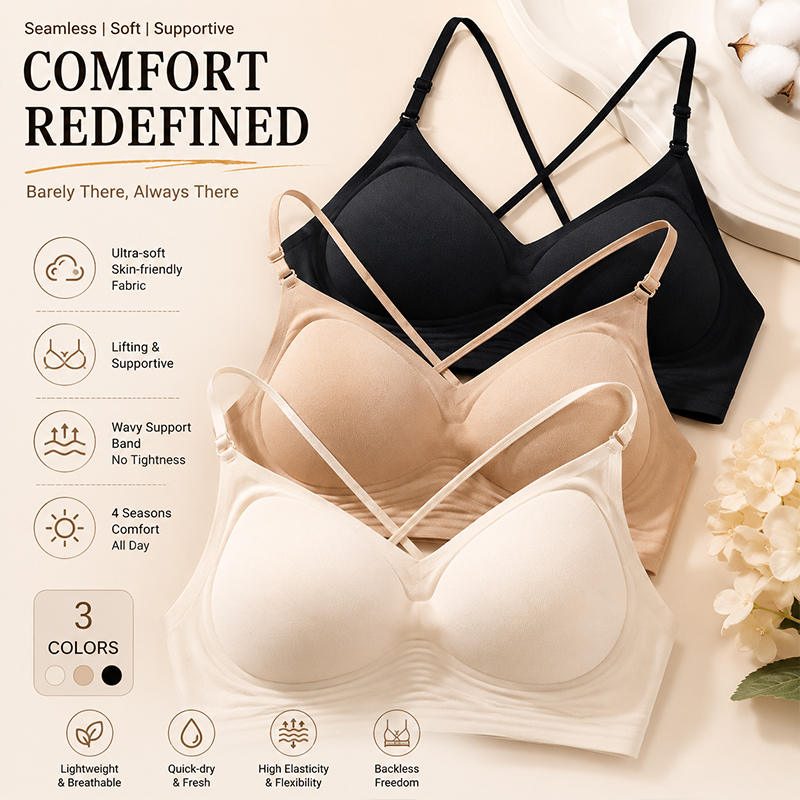FINETOO Bezszwowy Biustonosz z – Sleep Bra Bralette recenzja i cena
