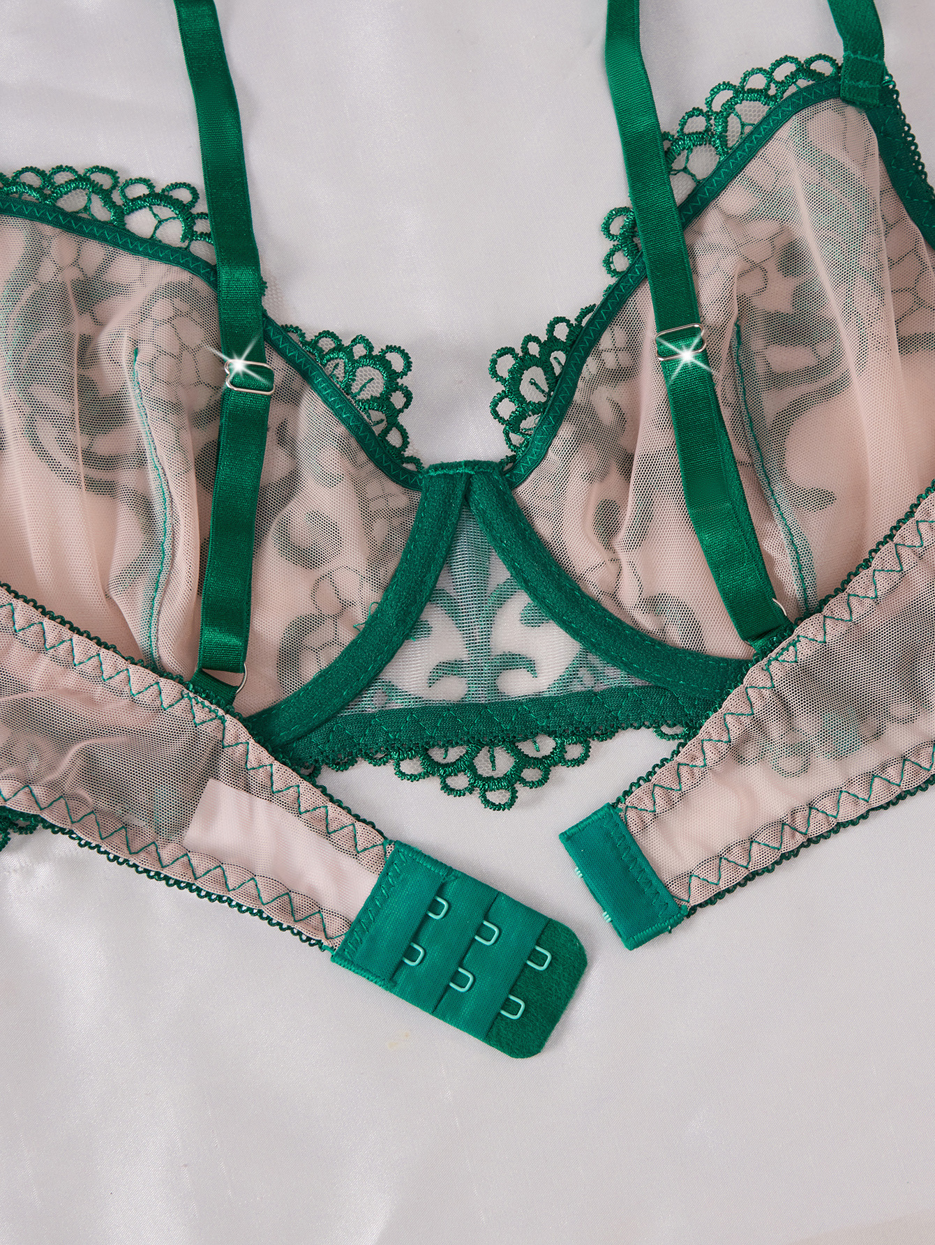 Dwuczęściowy zestaw bielizny p – Sheer Mesh Bra recenzja i cena