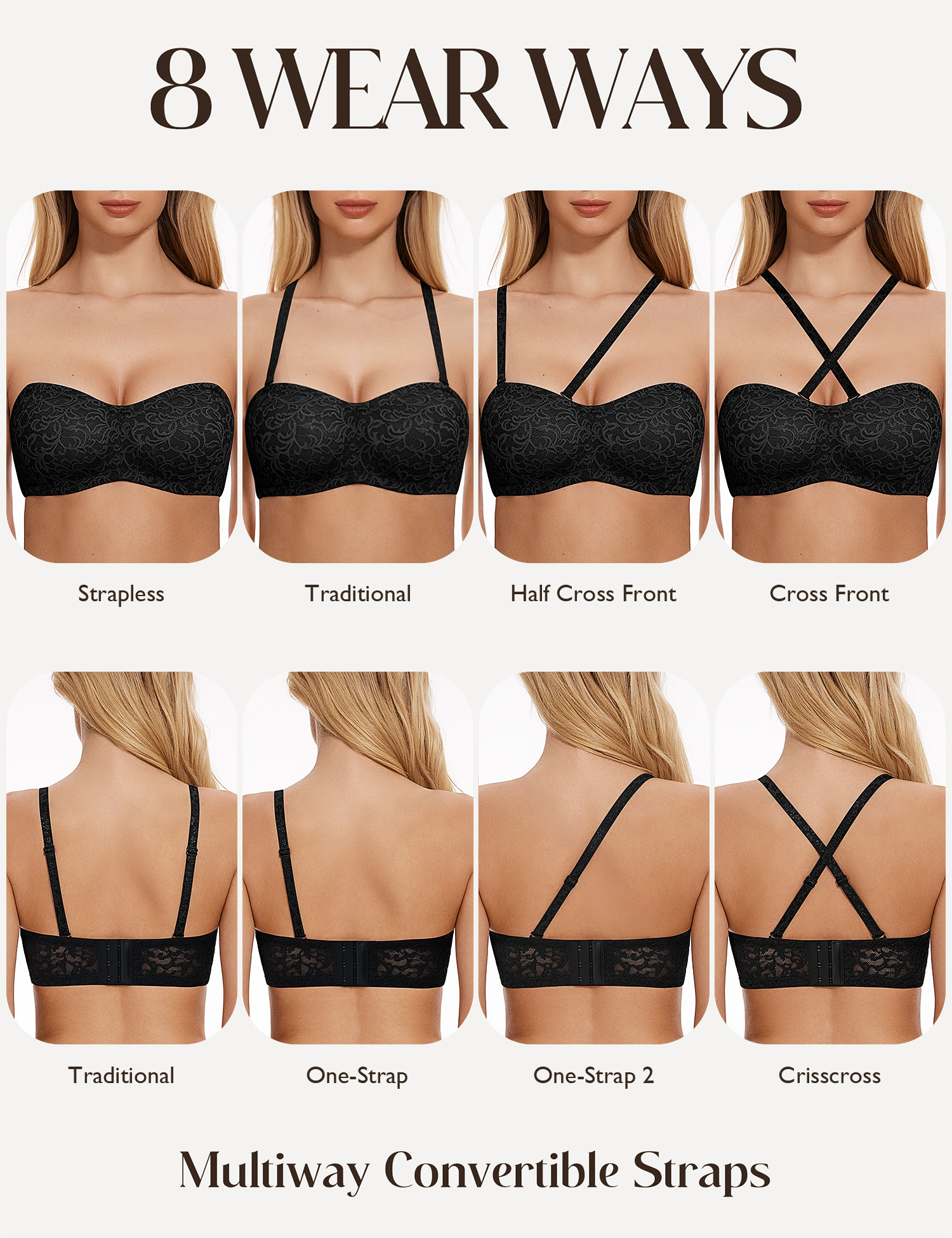 Wingslove damskie biustonosze  – Convertible Bra Multiway recenzja i cena
