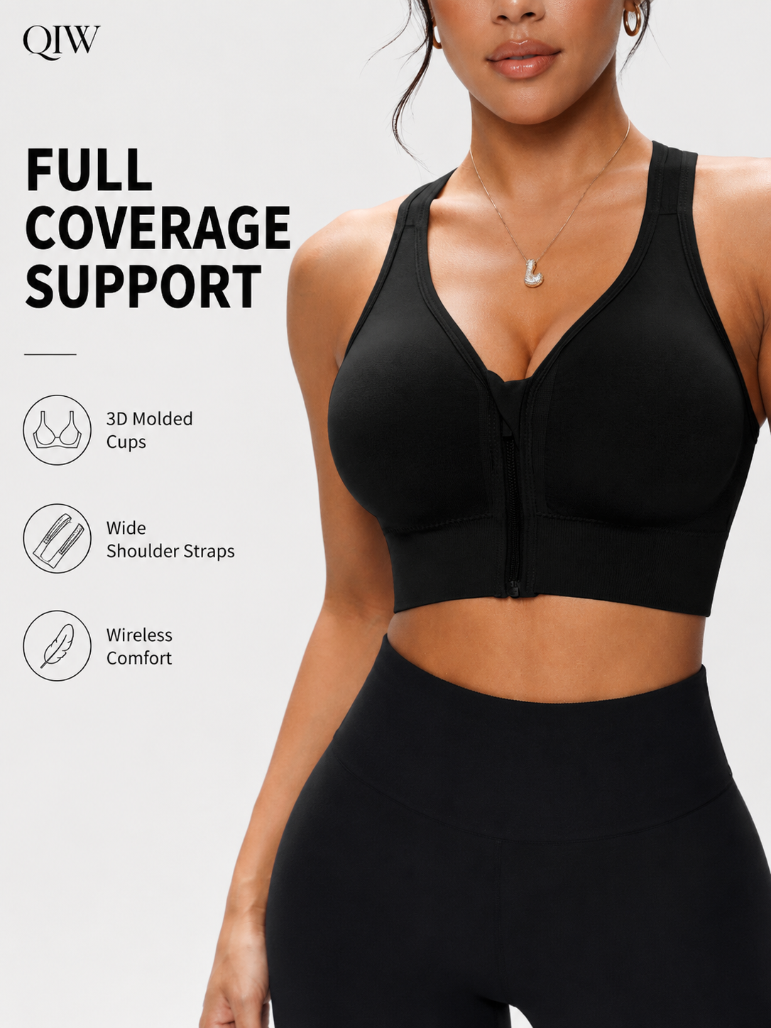 Biustonosz sportowy damski QIW – Underwire Bra Padded recenzja i cena