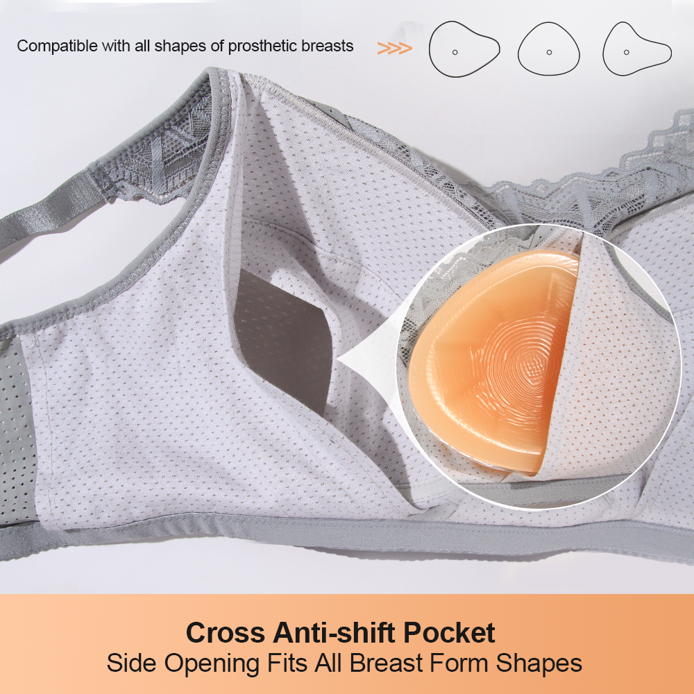 Biustonosz LERVANLA z wkładką  – Mastectomy Bra Pocket recenzja i cena