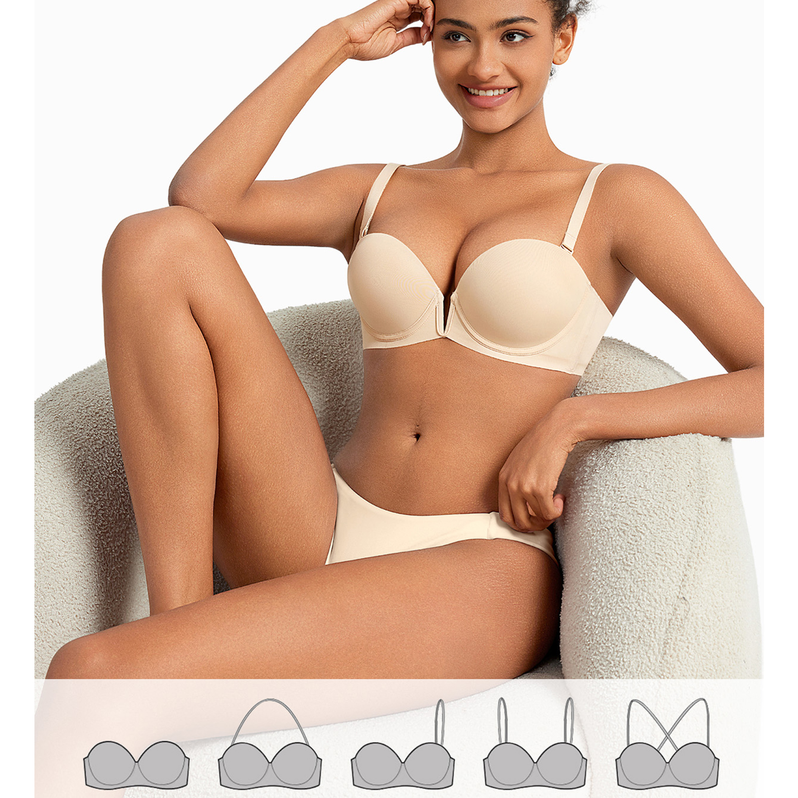 Nowy biustonosz Push Up z fisz – Convertible Bra Multiway recenzja i cena
