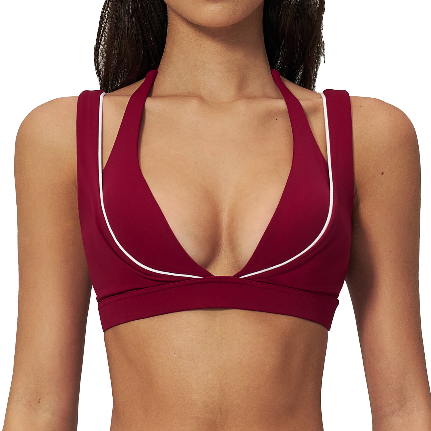 Biustonosz sportowy do jogi, o – Plunge Bra Push Up recenzja i cena