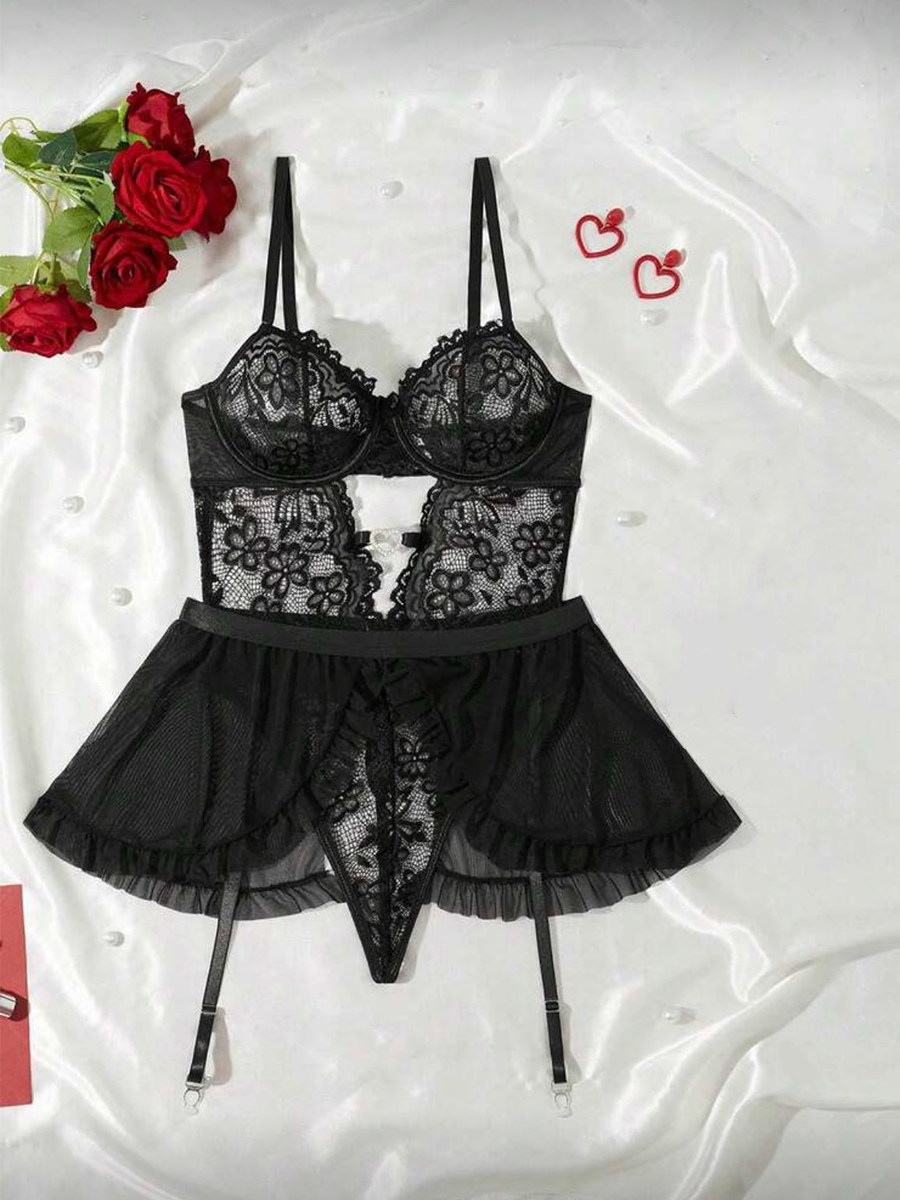 Erotyczne komplety bielizny da – Lace Bralette Set recenzja i cena