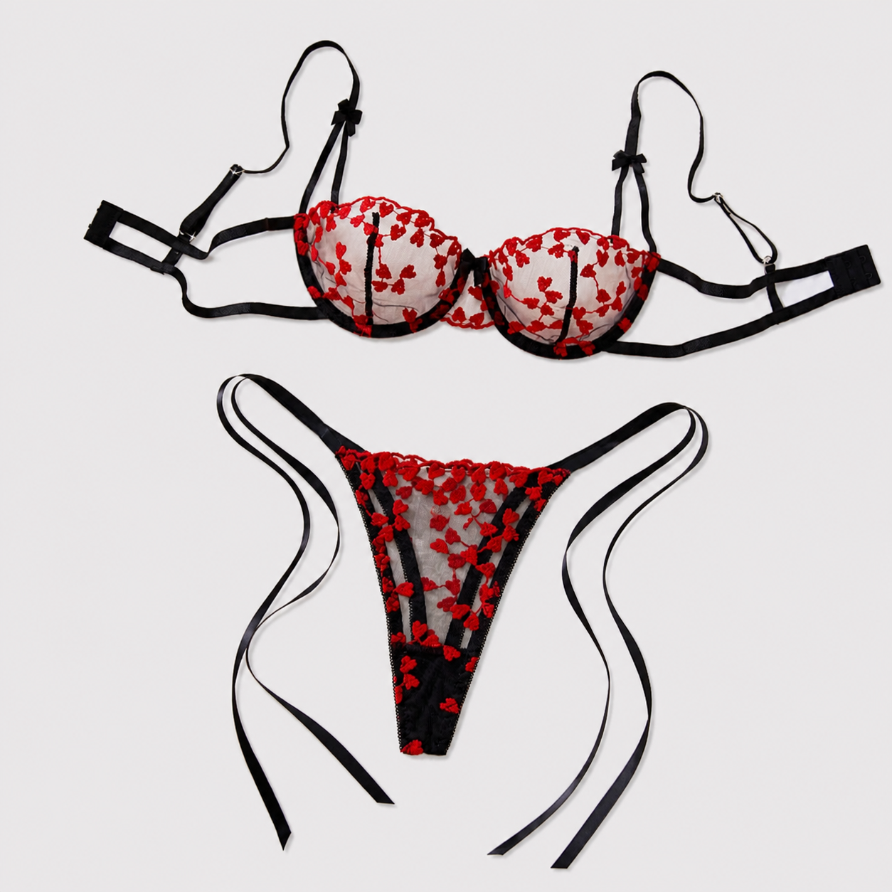 Damski Romantyczny Komplet Bie – Sheer Mesh Bra recenzja i cena
